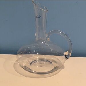 Badash Clear Crystal Wine Carafe with Handle -